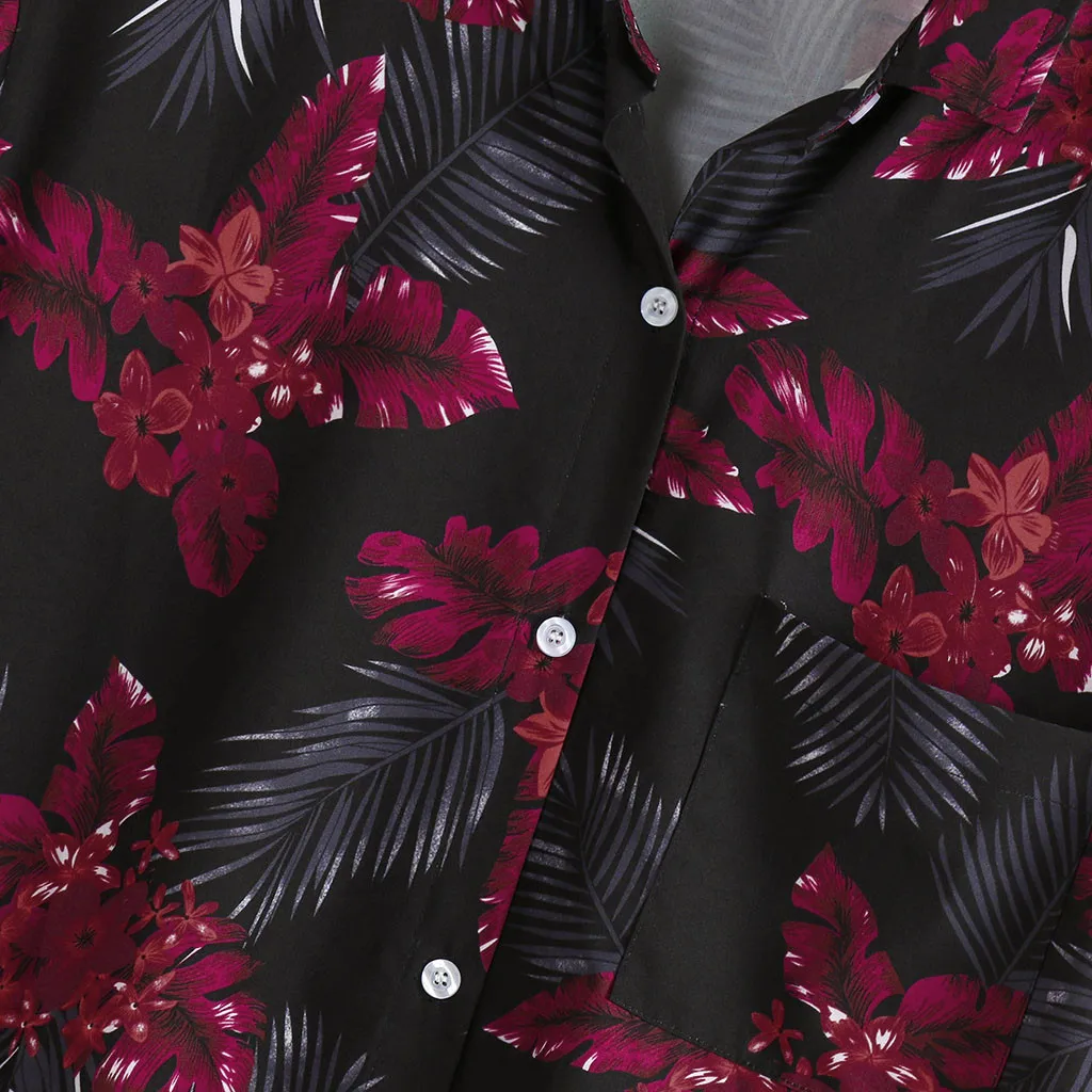Повседневные Гавайские мужские рубашки Camisa мужская рубашка с отложным воротником в полоску с коротким рукавом Свободная Блуза Топ уличная Camisa masculina