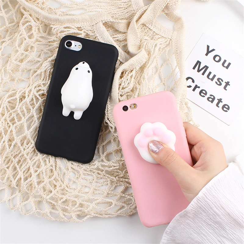 XINGYUANKE 3D Squishy чехол для samsung Galaxy J4 2018 с милым рисунком кота Coque J400F мягкий