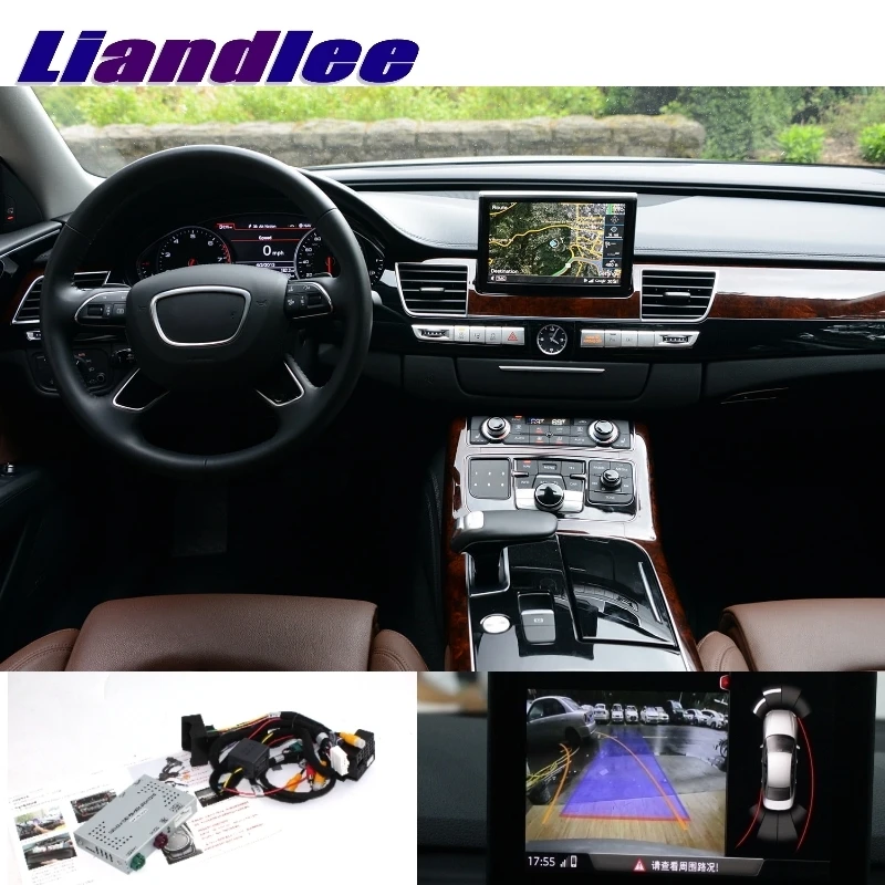 Liandlee Автомобильная камера заднего вида интерфейс декодер адаптера наборы для Audi A8 D4 4H 2011~ Mmi обновление системы