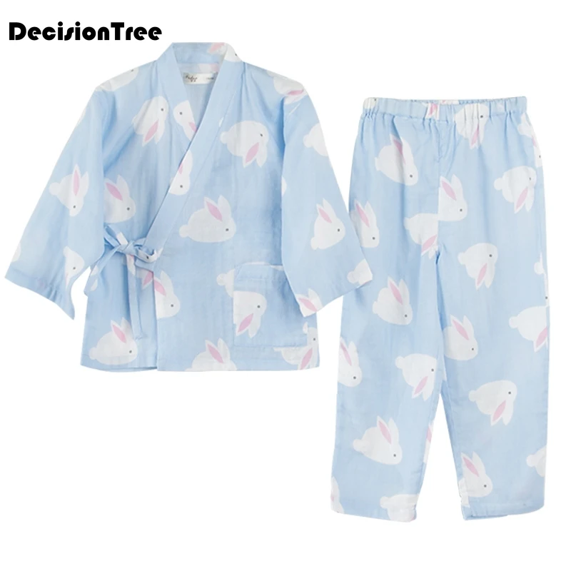 

2019 new newborn japanese baby kimono tracksuit baby boys clothes pants + tops kids print cotton kids clothing set child infa