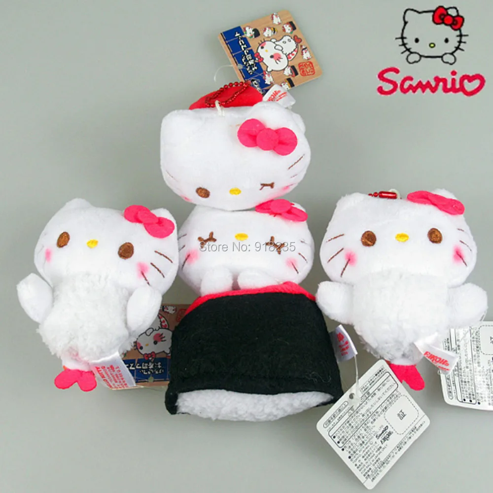 Buy 10/Lot 4 Styles 9CM Japan Hello Kitty Sushi Plush