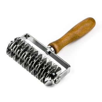 

Baking Tool Pizza Pastry Lattice Wheel Roller Cutter Bakeware Embossing Dough Kitchen Tool LKS99