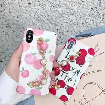 

10pcs/lot Chic Designer Fresh Fruits Strawberry Slim Hard Matte Full Cover Phone Case For iPhoneX 8/6s 7plus Body Shell Coque