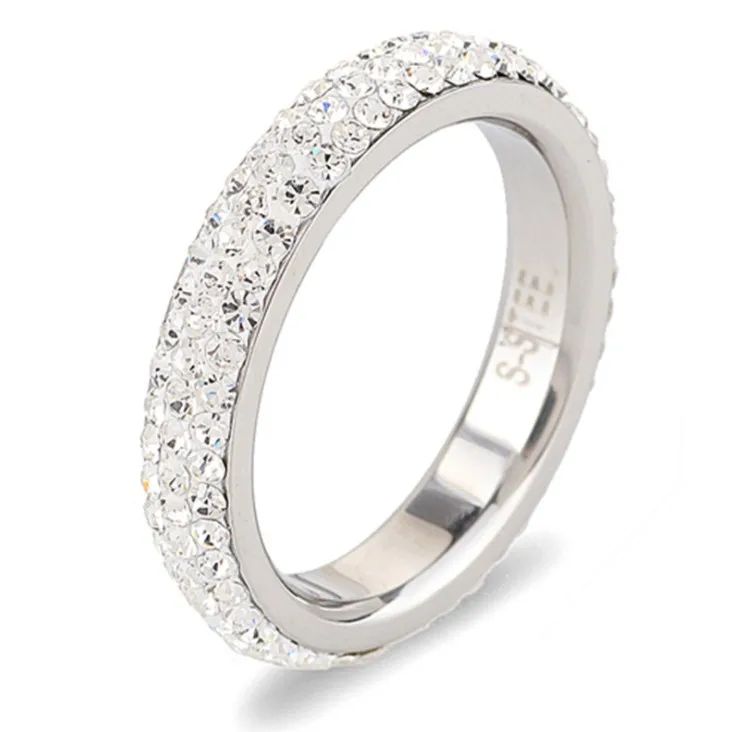 

European Stainless Steel ring RING Female Compatible With pan Simple Temperament Wild Anti-allergic Christmas gift