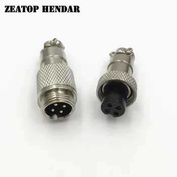 

5Set GX12 Docking 2 3 4 5 6 Pin Male Female Butt Joint 12mm Wire Panel Connector Circular Connector Aviation Socket Plug