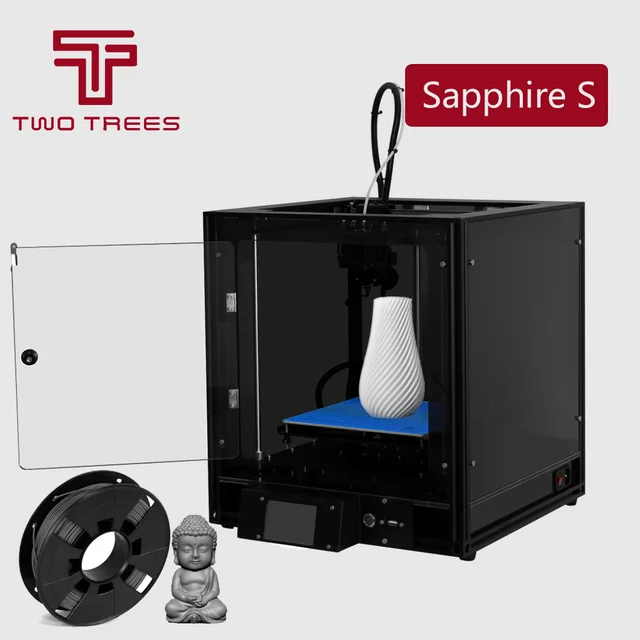 Special Price TWO TREES 3D Printer High-precision Sapphire S CoreXY Automatic leveling Aluminium Profile Frame DIY print Kit Core XY structure