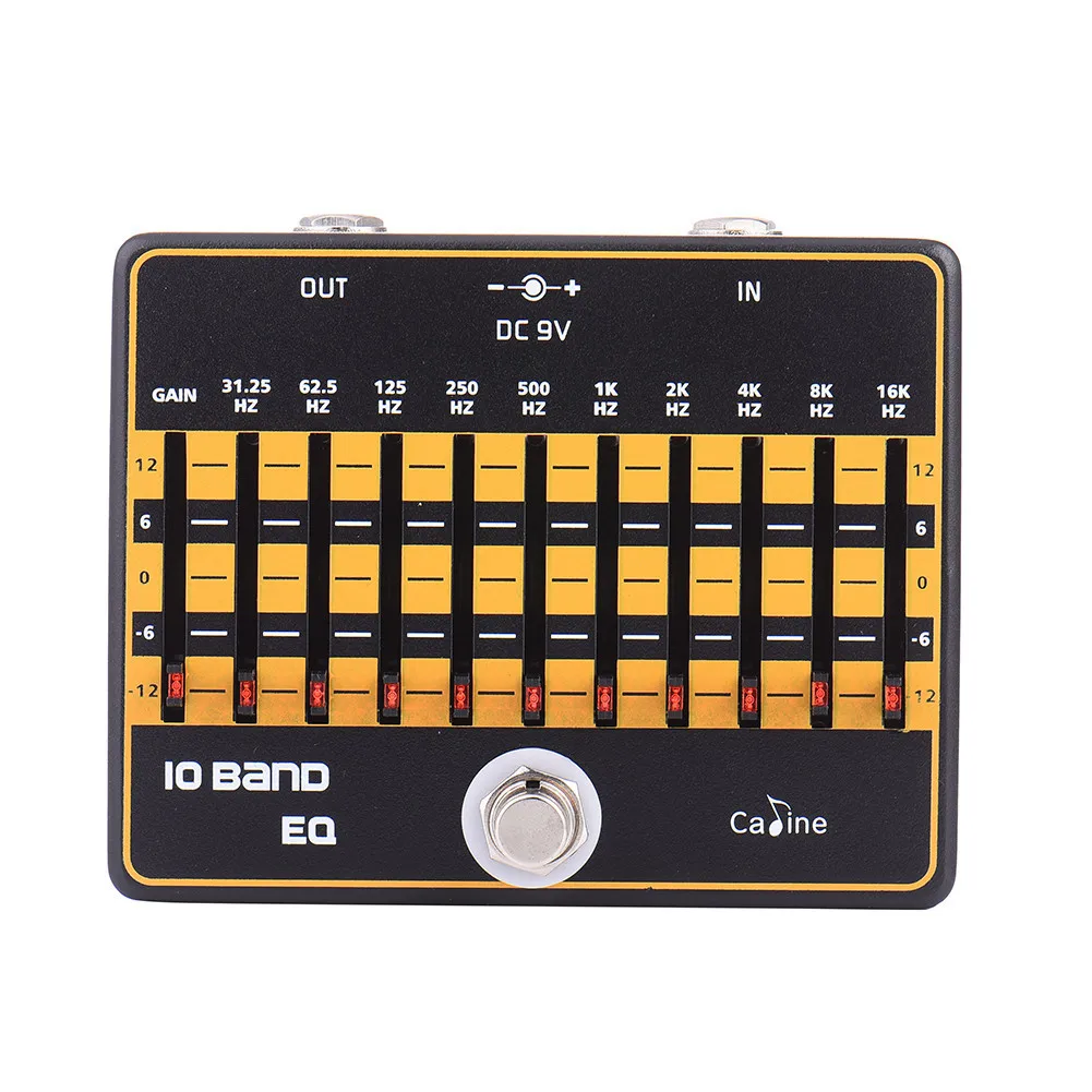 

Effect Processor Electric Guitar Tone Modifying Ten Balanced Effects DC 9V Adapter Guitar Accessories Musical Instruments Part