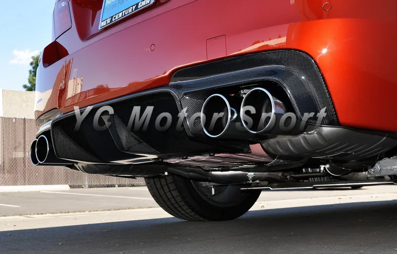 Автомобиль Интимные аксессуары углерода Волокно 3D Стиль сзади диффузор, пригодный для 2010-2014 5 серии F10 F18 M5 Задний диффузор
