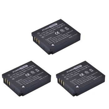 

3Pcs CGA-S005 1700mAh CGA S005 CGAS005 Batteries for PANASONIC DMW-BCC12 DMC-FX8 FX9 FX10 FX12 FX50 FX150 LX1 LX2