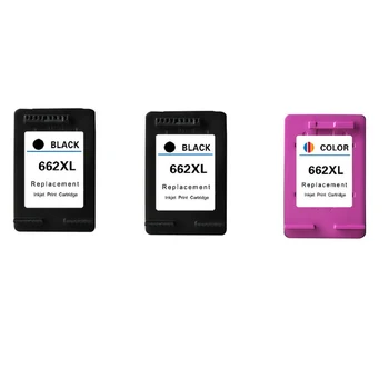 

3PK Black & Tri-color For HP 662 Compatible Ink Cartridges For HP662 662XL Deskjet 1015 1515 2515 2545 2645 3545 Printer