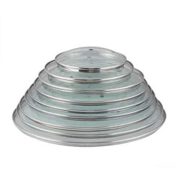 

14-40cm Cookware Reinforced Glass Lid Tempered Wok Lid Pyrex Glass Round Chef Pan Lid with Knob Premium Quality Pan Cover