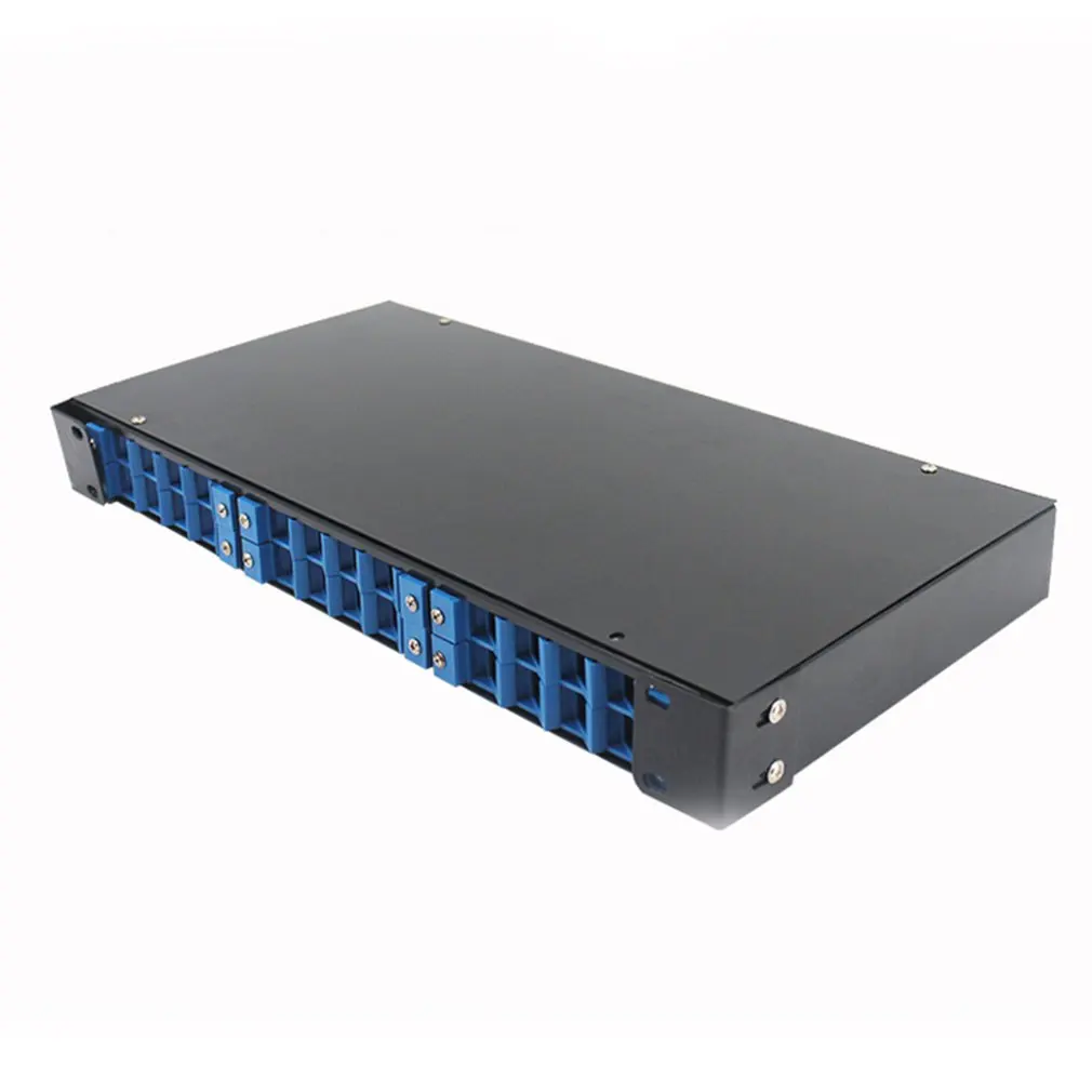 

24 Port Optical Fiber Terminal Box Fiber Patch Panel St Pigtail Odf 2U 24 Single Mode Multimode