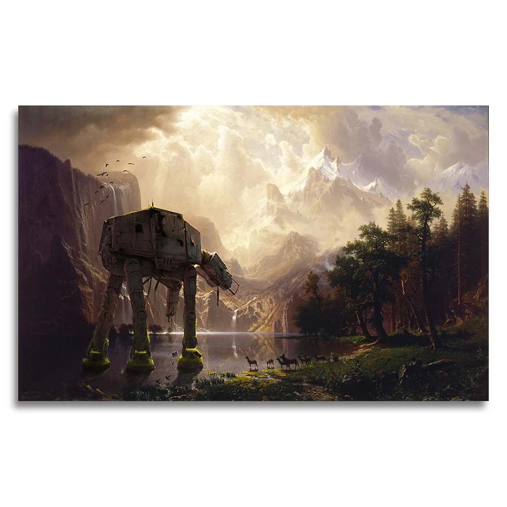 Picture Darth Vader Star Wars Art Silk Poster Star Wars Wallpaper Yoda In Star Wars Battle Front Wall Pictures Canvas Print Home