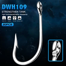 20 шт. FLYBASS бренд Морской рыболовный крючок DWH109 меч крюк 6/0#-12/0# модель из нержавеющей стали рыболовный крючок сделано в Тайване