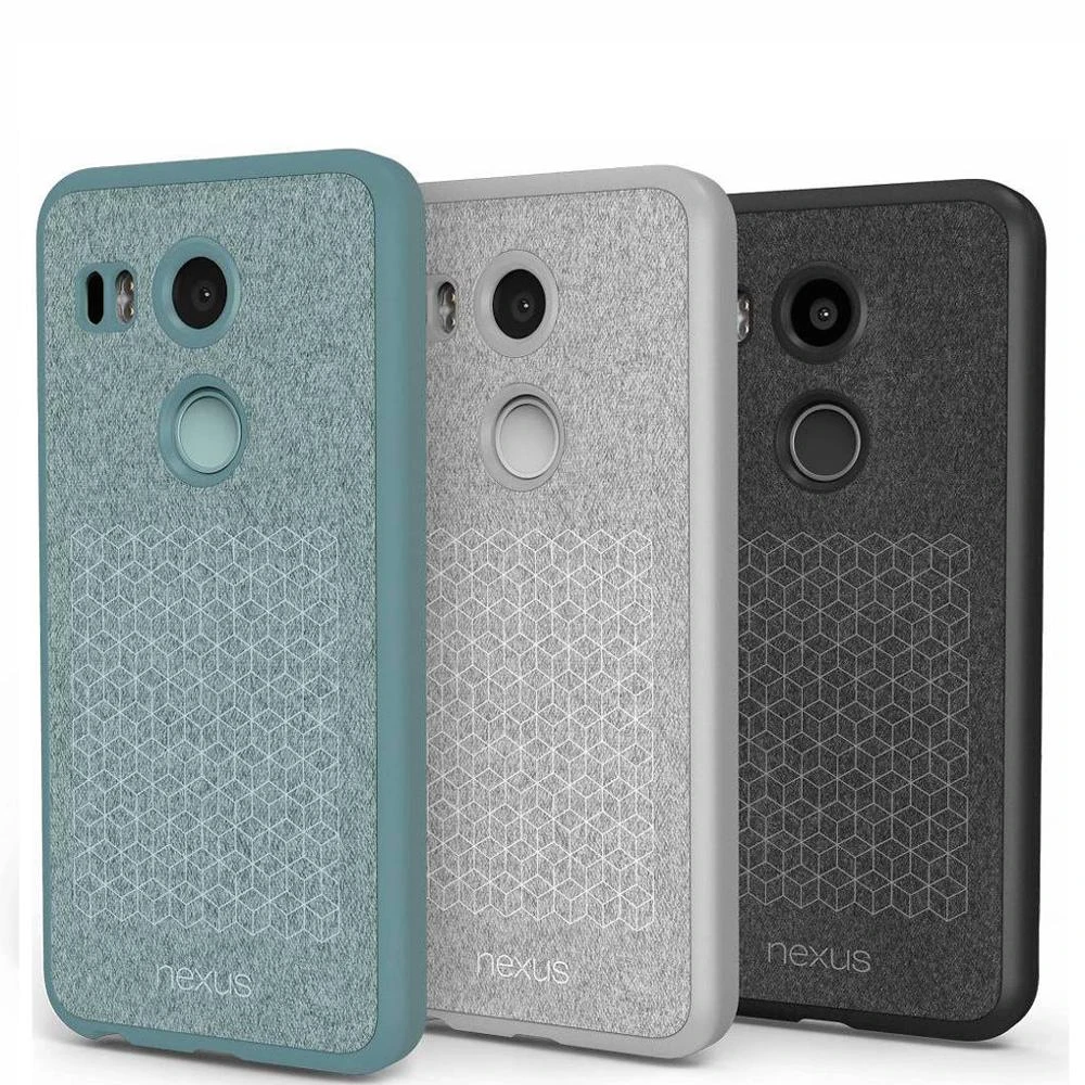 Funda de tela parachoques oficial para Google 5X, carcasa auténtica, nueva|Fundas antigolpes para -