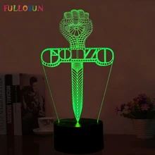 Новинка USB 3D настольная лампа светодиодный датчик 3D ночник красочные меняющие огни как украшение дома
