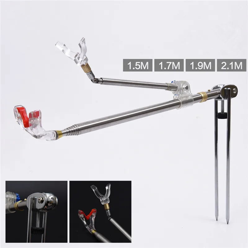 

1.5M/1.7M/1.9M/2.1M Telescopic Fishing Rod Stand Holder Fishing Tool