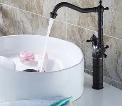 Oil Rubbed Bronze Dual Cross Handles Swivel Kitchen Bathroom Sink Basin Faucet Mixer Taps anf162