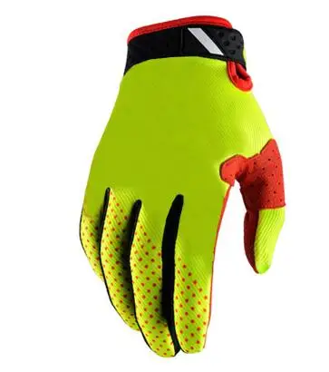 Перчатки для велоспорта мужские спортивные противоскользящие дышащие мотоциклетные перчатки для горного велосипеда зимние перчатки - Цвет: green