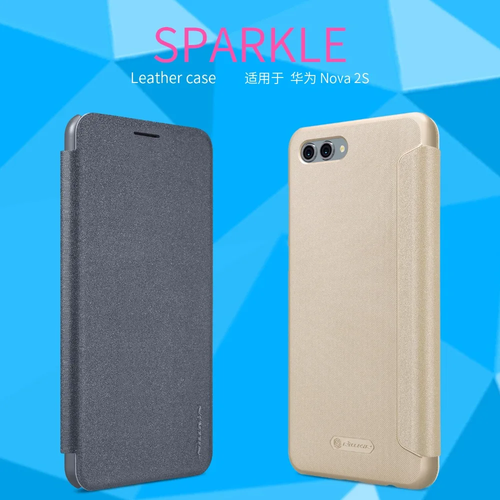 

Huawei Nova 2S case Huawei Nova 2S Nillkin Sparkle PU leather case cover with Retail package