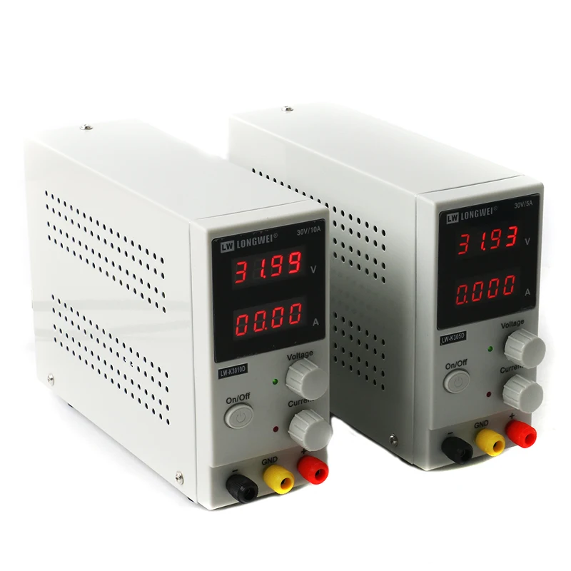 

110V 220V 30V 10A 30V 5A Adjustable DC Power Supply LED 4 Digits Display Switching Regulated Power Supply Laptop Repair Work