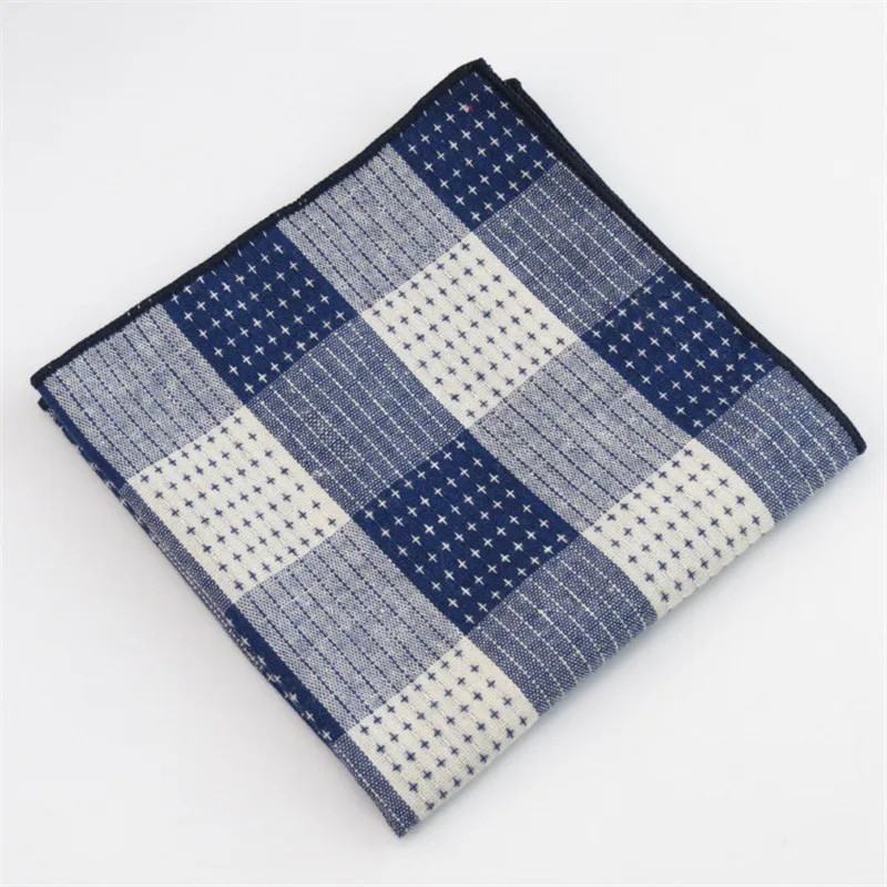 Mantieqingway хлопковый карман квадратный классический клетчатый платок для Карманный платок для костюма полосатый Карманный платок для мужчин