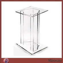 Clear modern stable acrylic acrylic lectern