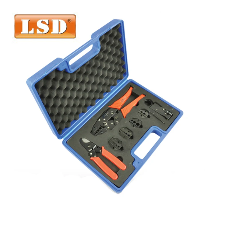 LS-05H-5A2 Crimping tool kits coaxial cable with crimping wire stripper dies tools plier set | Инструменты