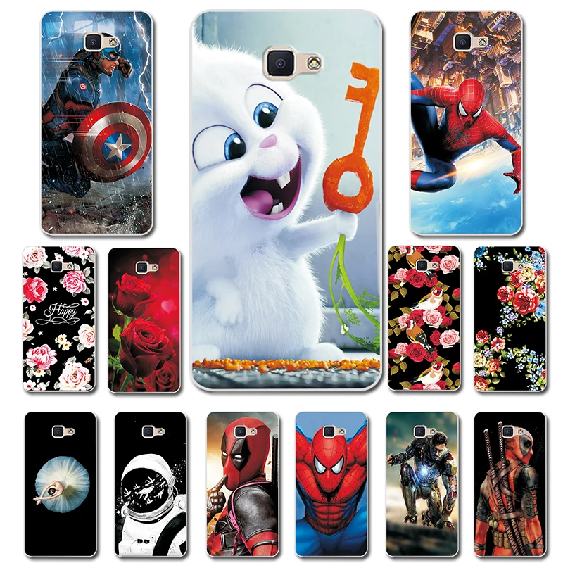 

Phone Bags For Samsung Galaxy J7 Prime Comic Style Silicone Case Cover For Samsung J7Prime On7 2016 5.5" Brilliant Back Cover