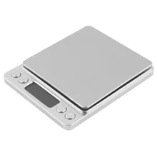 Мини ЖК-дисплей точные цифровые весы карманные весы 2000 г x 0,1 г весы для ювелирных изделий 2kg-0.1 2000 г/0,1 с двумя лотками оптом