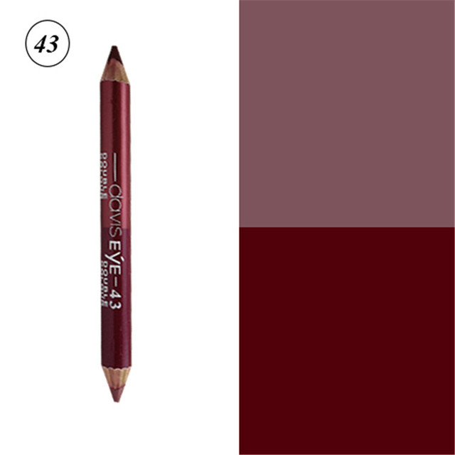Double head Highlighter Glitter Eyeshadow Eyeliner Pen Durable Waterproof Sweatproof Double Color Long Lasting Beauty Makeup