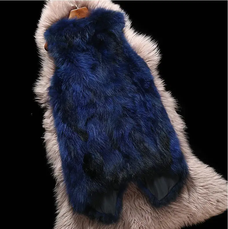 Новое поступление Топ бренд мода подгонять размера плюс много цветов толстый натуральный мех енота жилет женское меховое пальто WSR211