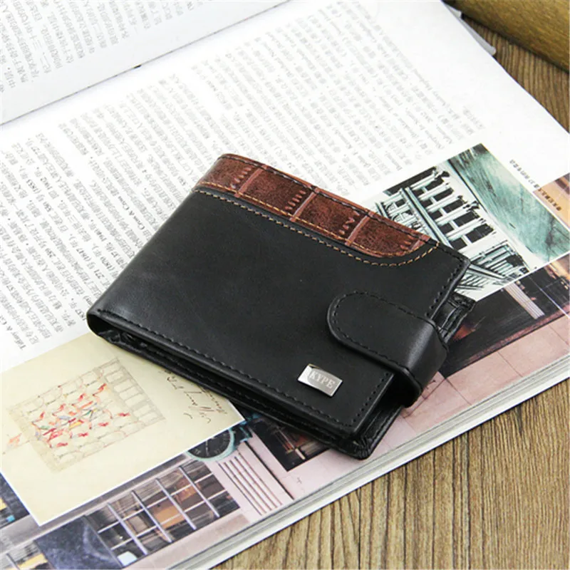 2016 New Men Wallet Black Bifold Credit Card Holder Soft Leather Wallets Handbag Top Quality ...