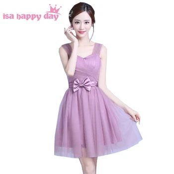 

vestidos formales two shoulder straps festa cocktail elegant and party dresses new fashion 2020 ball gown dress short H3898