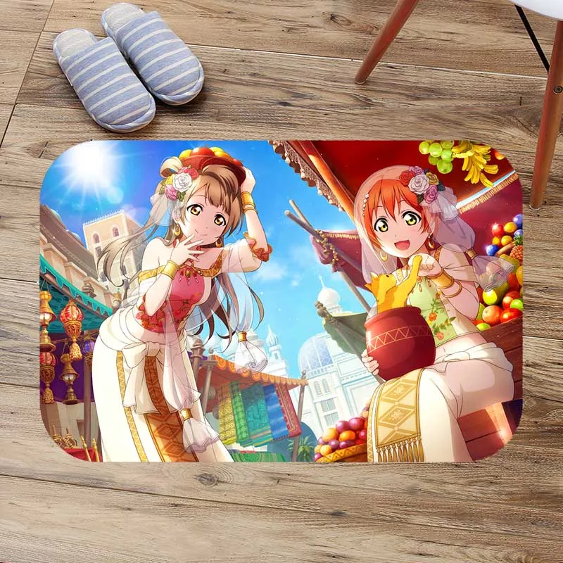 Коврики для ванной Love Live! Проект «кумир школы» противоскользящие, для ванной коврик замшевые коврик в ванную моющийся туалет ковры пользовательские Кухня ковер - Цвет: 2