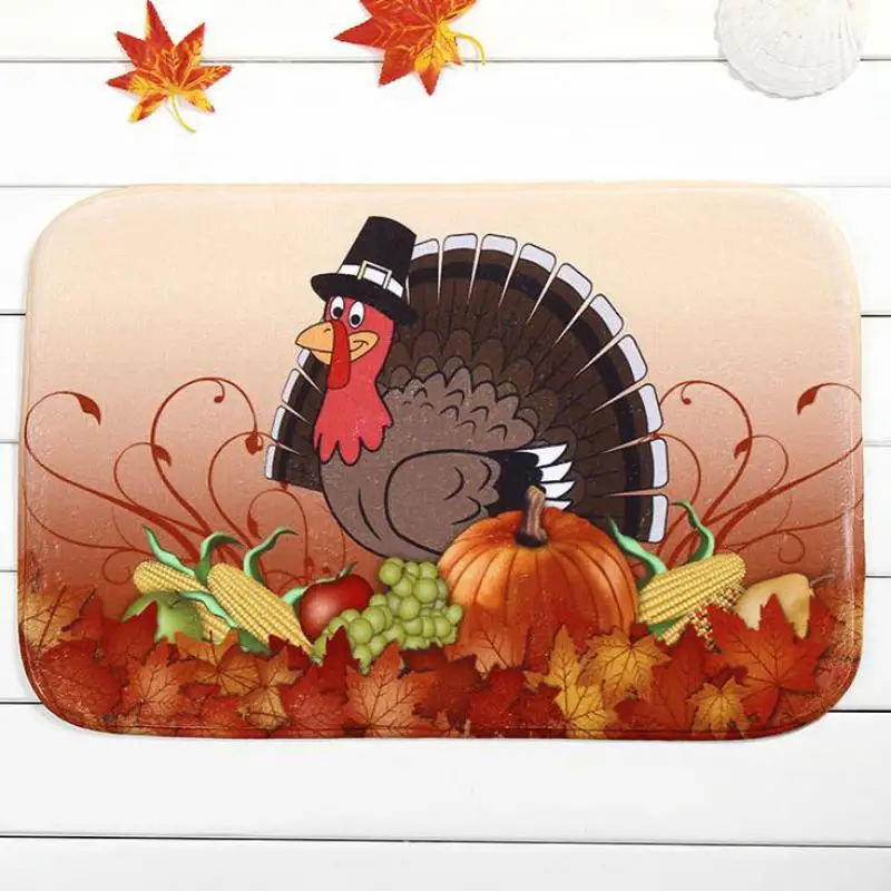 Manufacturers Wholesale Sales Cute Cartoon Turkey Rectangular Carpet