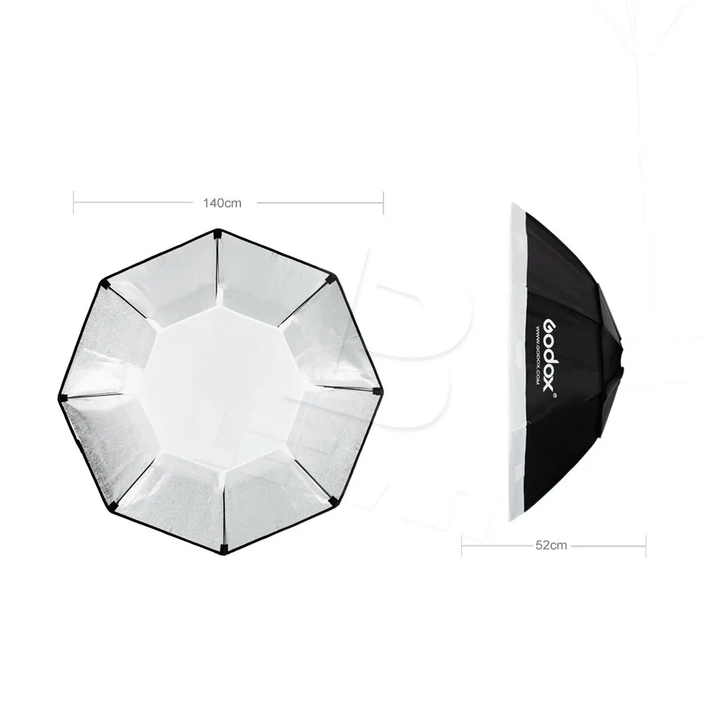 Godox Top Octagon софтбокс 5" 140 см Bowens крепление для студийной вспышки стробоскопа