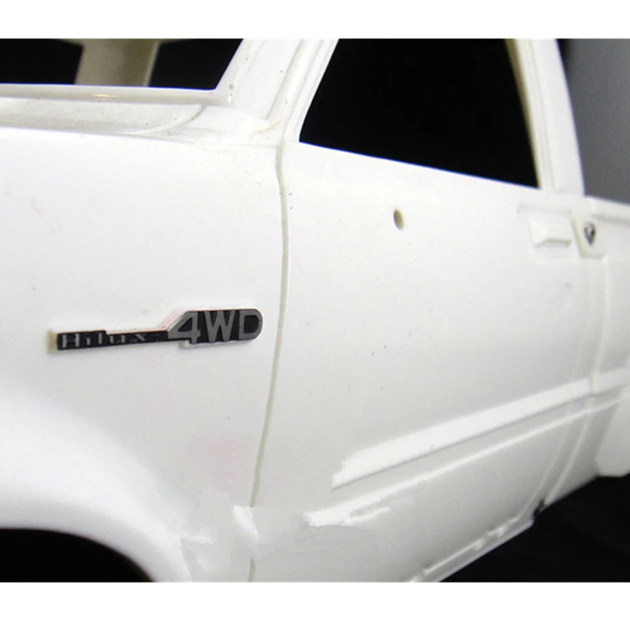 RC автомобиль корпус металлический логотип наклейки, пригодный для 1/10 масштаб Рок Гусеничный игрушки грузовик Тамия Hilux брюзер модель аксессуары для модернизации