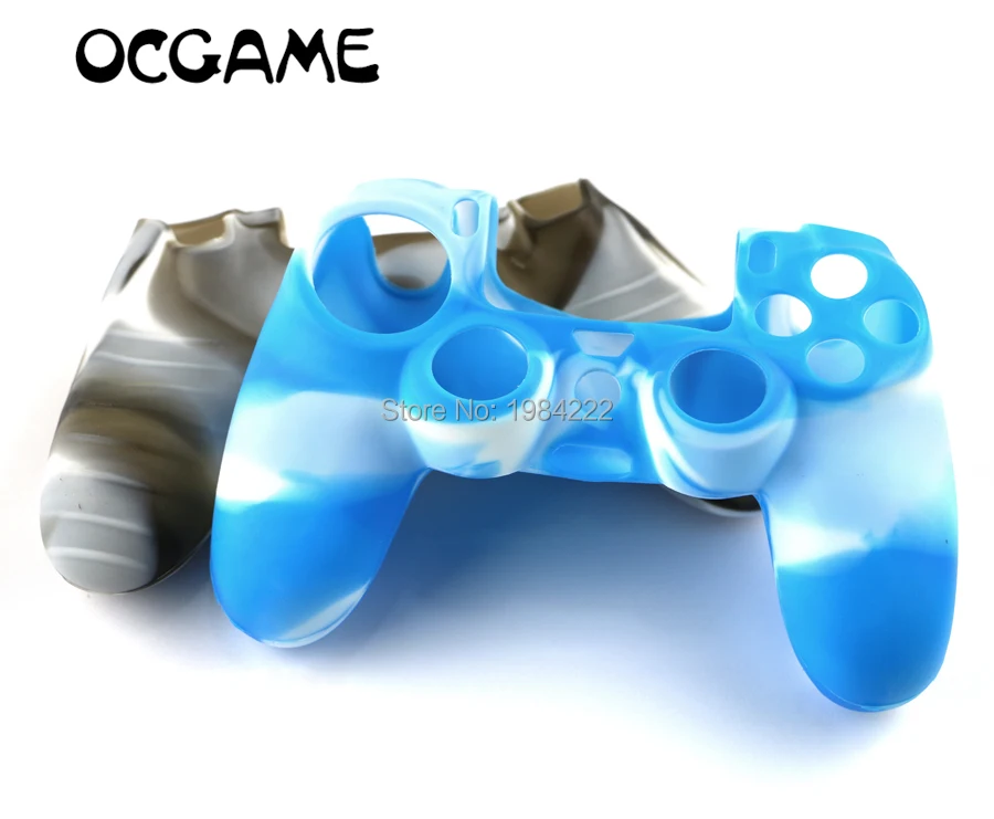 

OCGAME 10 colors New Camouflage Silicone Protective Case Skin Grip Cover for ps4 Game Controller Protective