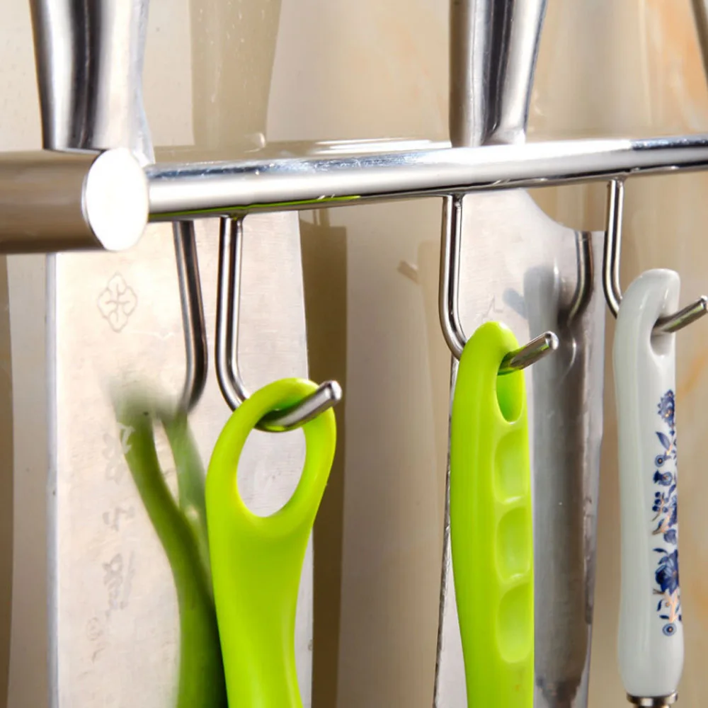 304 Stainless Steel kitchen rack Kitchen Shelf Cooking Utensil Tools Hook Rack kitchen Holder