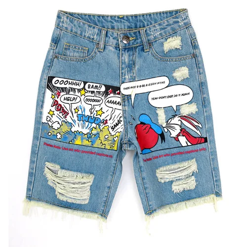 Женские винтажные джинсы Boyfriend с дырками низкой талией B75301J|ripped jeans women|jeans womanhole