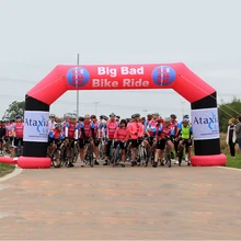 Открытый стоящий свободно водонепроницаемый надувной арки, стартовый финишный арки для езды на велосипеде