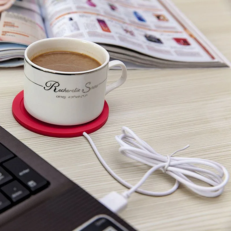 Новый мультфильм солдат дизайн силиконовые USB Coaster чашки Отопление кофе чай
