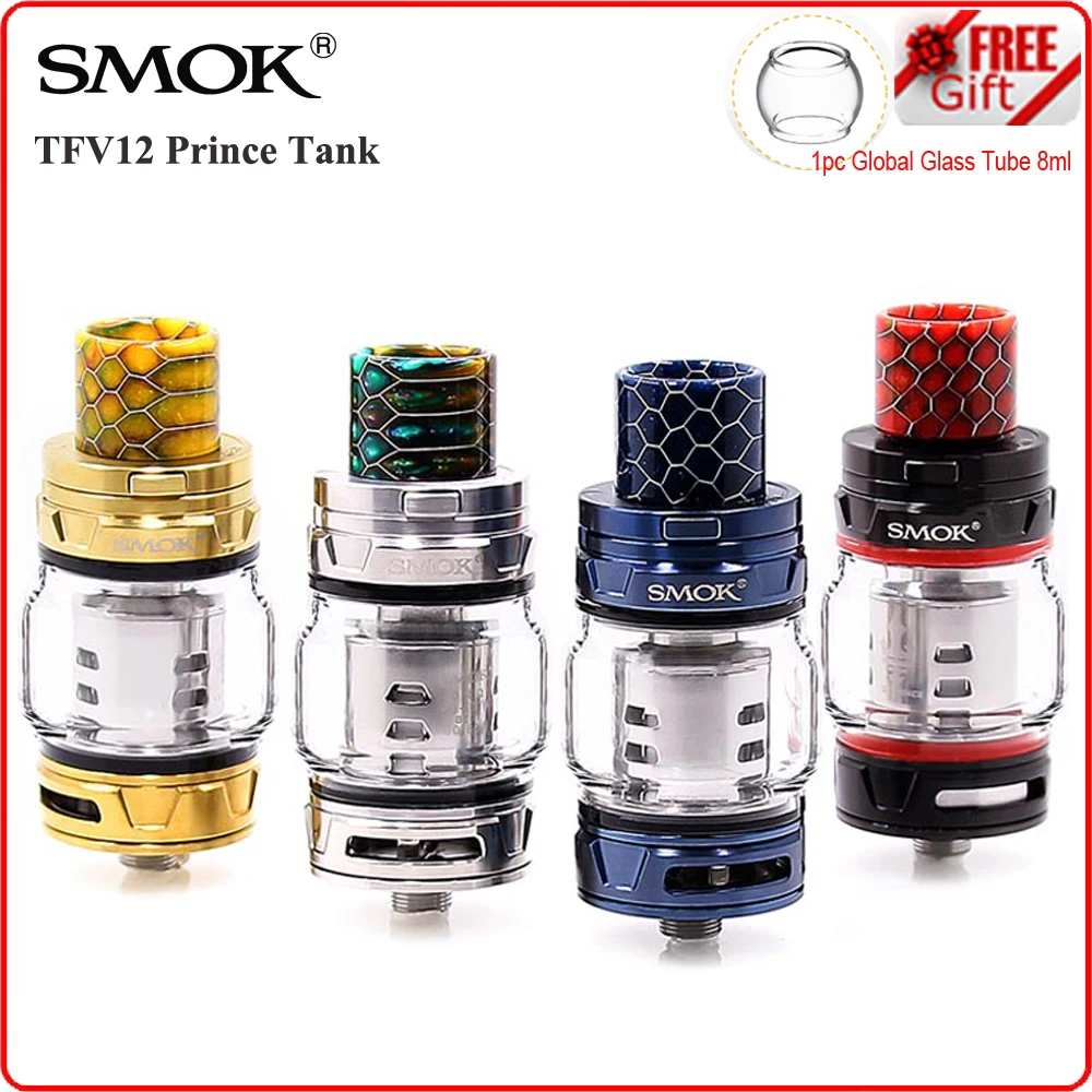 

SMOK TFV12 Prince Electronic Cigarette Tank Vape Original Atomizer 8ml Fit for SMOK G-PRIV 2 Alien MOD Prince Q4 X6 T10 Coil