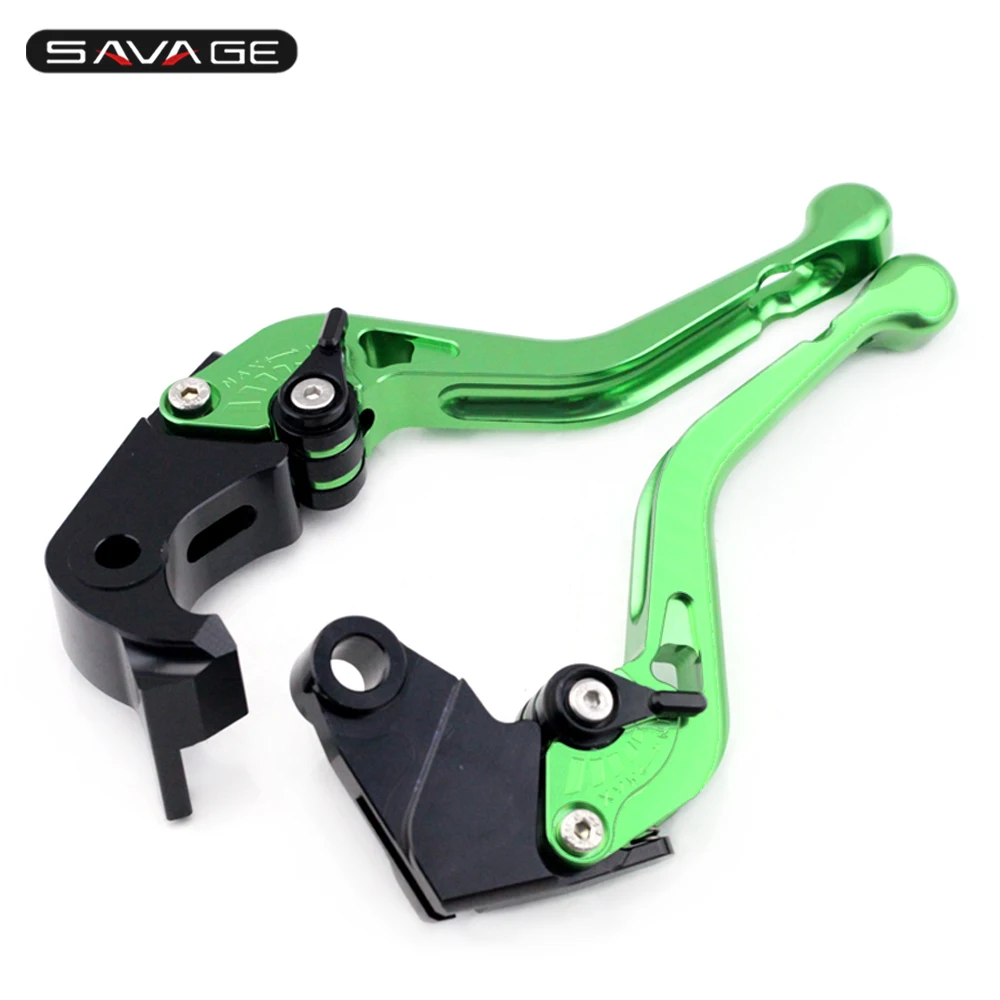 Короткие сцепные рычаги для KAWASAKI Z750S 2006 2007 2008 черные мотоциклетные CNC Алюминий Регулируемый логотип Z750
