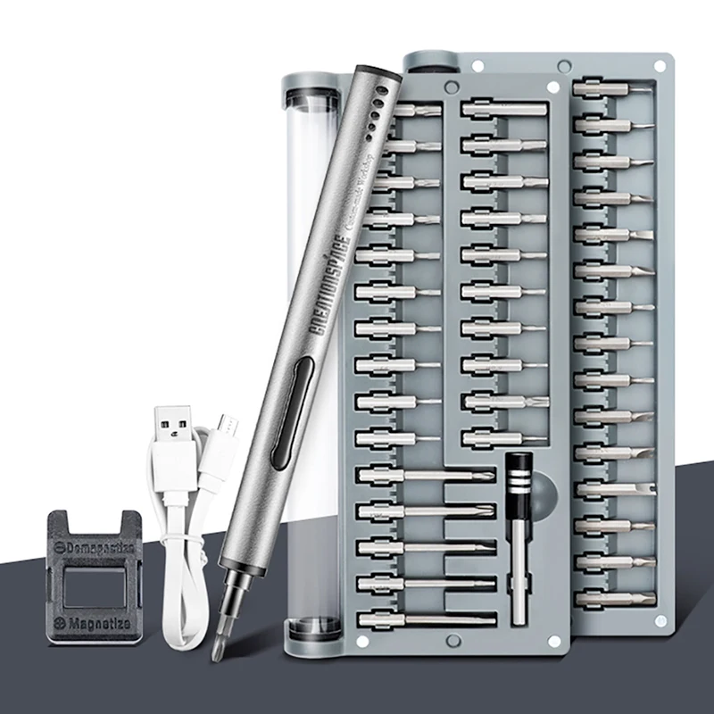 Precision Cordless Electric Screwdriver Set, Powered Screwdriver with