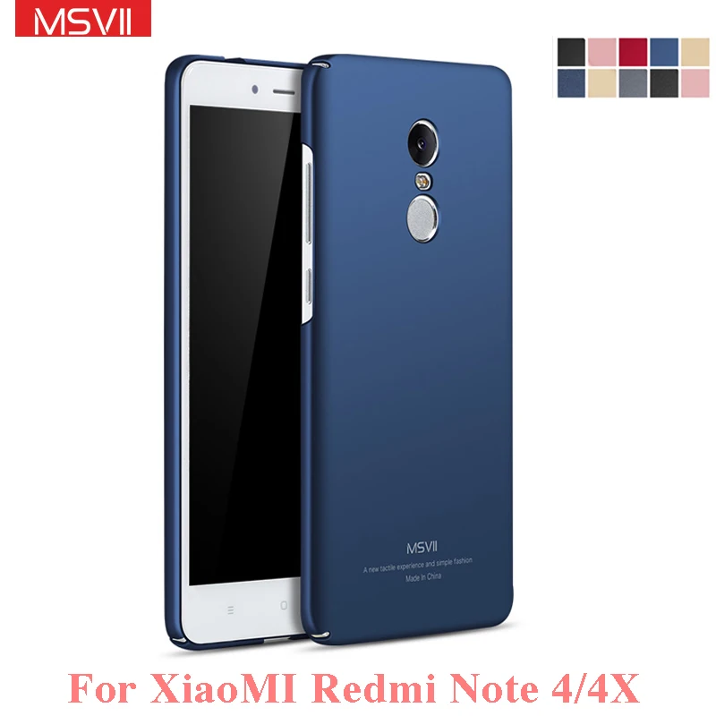 

Xiaomi Redmi Note 4x Case MSVII brand Xiaomi redmi note 4 case hard PC scrub Back cover case For xiaomi redmi note 4 pro 4x case