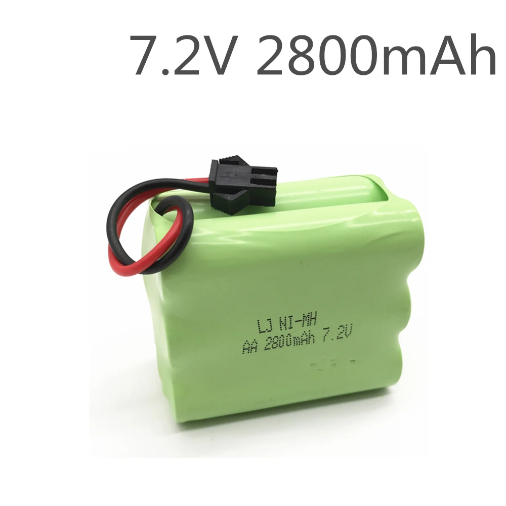 

1PCS 2800mah 7.2v rechargeable pack battery nimh 7.2v / aa nimh battery ni-mh 7.2v for Remote control electric toy tool boat