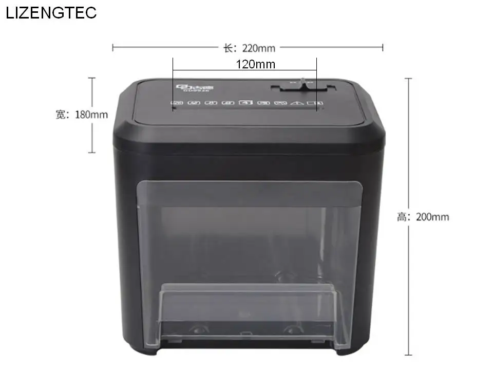 LIZENGTEC дизайн многофункциональный Настольный Электрический бумажный шредер