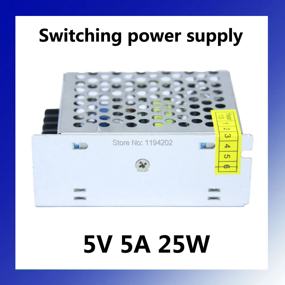 Светодиодный драйвер адаптер переменного тока в постоянный ток 5 5A 25 Вт